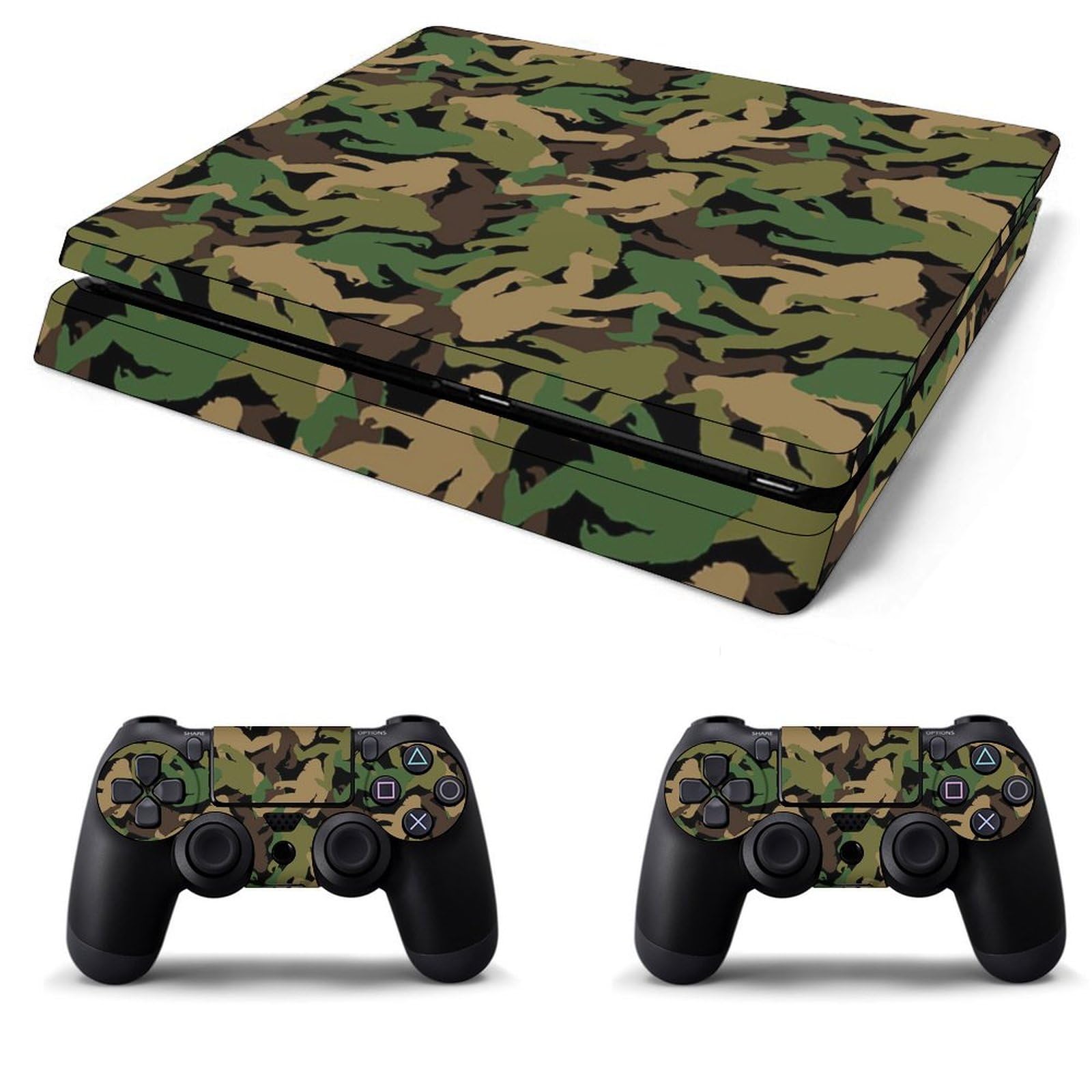 Amazon.co.jp: PS4 スキンシール ゴリラ 迷彩柄 PS4本体とゲーム
